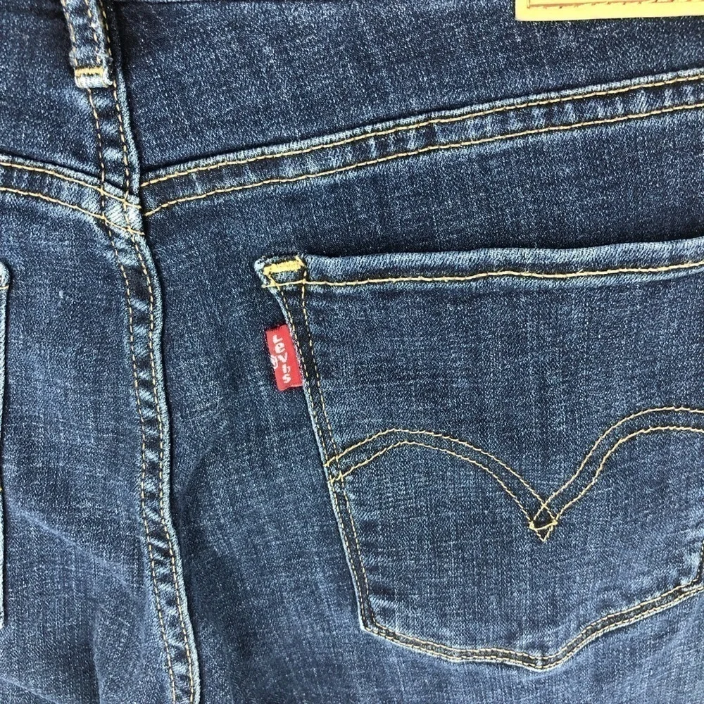 Levi’s Classic Straight Jeans Pants Blue Denim Stretch Modern Size 31 Short - Picture 5 of 13